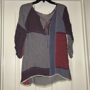 Multi patterned Boutique top
